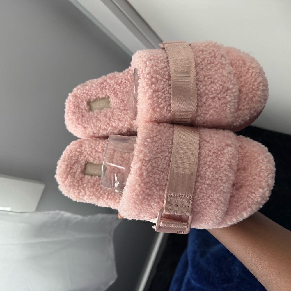 UGG Blush Fuzzy Slide Sandals